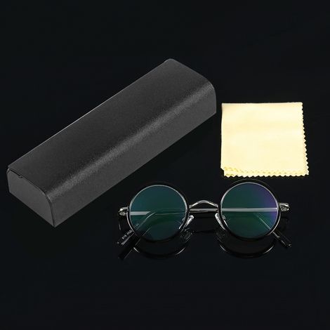 Runde Retro-Brille für Alterssichtigkeit aus leichtem Kunstharz, +2,0 Dioptrien, augenschonend (1/2)