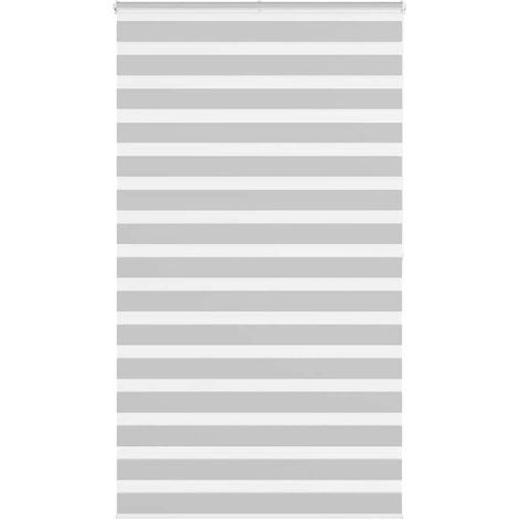 Doppelrollo Hellgrau 120x200 cm Stoffbreite 115,9 cm Polyester