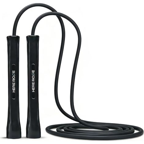 Adjustable Skipping Rope - 5mm PVC Skipping Rope with Shatterproof Handles, Anti-Twist, Includes 1 Replacement Rope for Indoor and Outdoor Fitness Training for Men and (1/4)