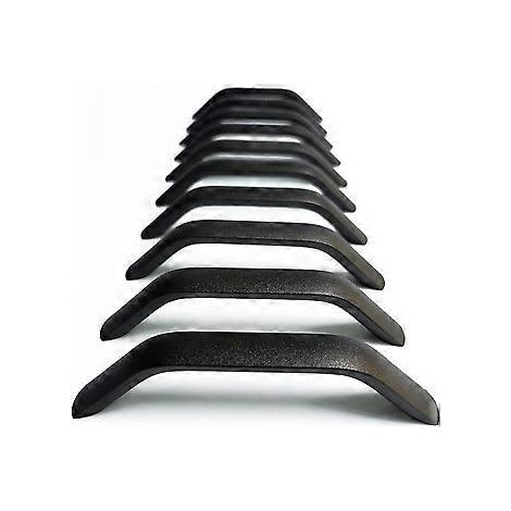 10 Schubladengriffe und Knöpfe für Küchenschränke, Schubladen und Schlafzimmermöbel, Griffabstand 96 mm, sandgestrahlt