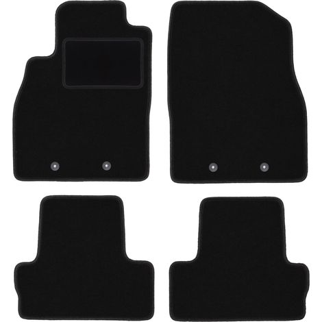 Tapis en velours noir pour : Opel Ampera I à hayon (2012-2017)