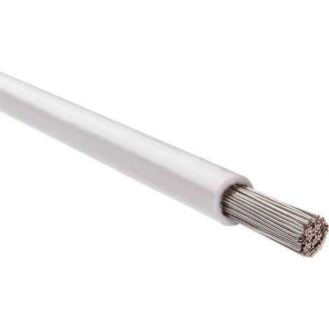 HELU KABEL FÜNFNORM 1X25mm² AWG4 WH (weiß) Einzelader weiß AD 10,2mm Nennspannung Uo/U 450V/750V nach UL/CSA 600V - 1 Meter