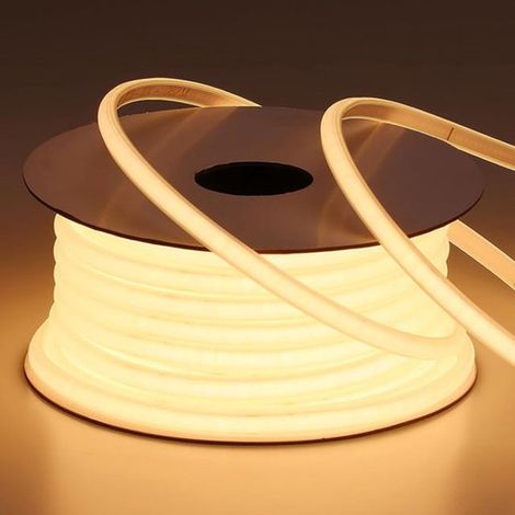 Striscia LED COB, bianco caldo 2700 K, 3 metri, 220 V, plug & play (1/4)