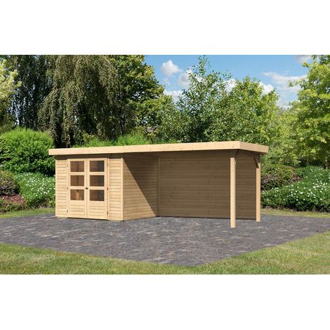 SH Askola 3 natur 242x217x211 mit AD 2,80m + Rückwand