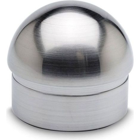 Embout de tube arrondi ∅38,1 - Finition : Inox brossé - - Embout de tube arrondi ∅38,1 - Finition : Inox brossé - (1/2)