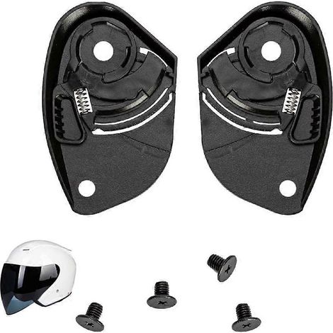 Plaque de base noire pour pivots de visière de casque T536 (1/4)