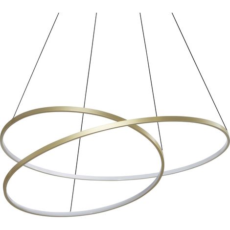 Ideal Lux Sospensione OZ 1 luce LED integrato ottone metallo (1/3)