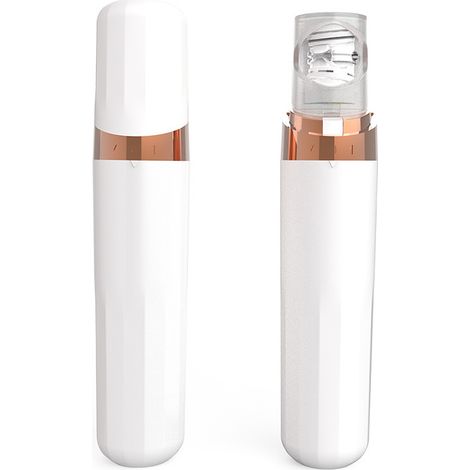 Mini épilateur facial rechargeable, blanc-AquaForge (1/5)