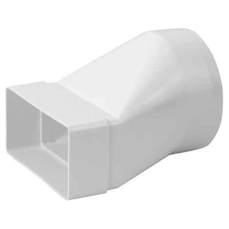 RÉDUCTION DE CONDUIT ROND À RECTANGULAIRE De Ø 100 mm à 110x55