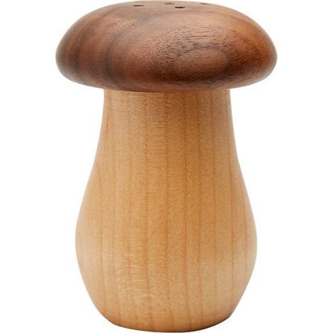 Zahnstocherhalter in Pilzform, 6,5 x 8,5 cm, für Küche, Haushalt, Esszimmer, Geburtstage – ideales Geschenk für Freunde und Familie, hochwertige Verarbeitung, Naturholzfarbe (1/5)