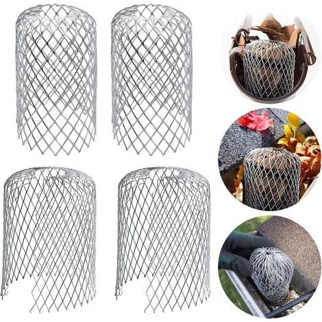 6 Pièces Filtres de Gouttière en Aluminium Grille Protection Gouttiere Protège-gouttières en Métal Protection Gouttiere Feuilles pour Maison, Avant-toit, Fossé, Égout (1/5)