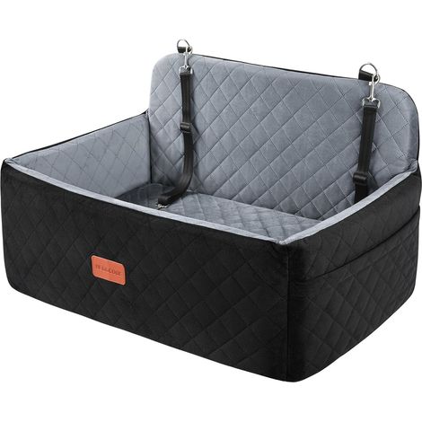 Siège auto pour chiens moyens/grands - Rehausseur pour animaux 25 kg ou 2 petits chiens, lit de voiture amovible et lavable pour siège arrière (1/5)