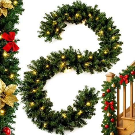 Guirnalda de árbol de Navidad artificial de 500 cm con luces LED de 5 m (1/5)