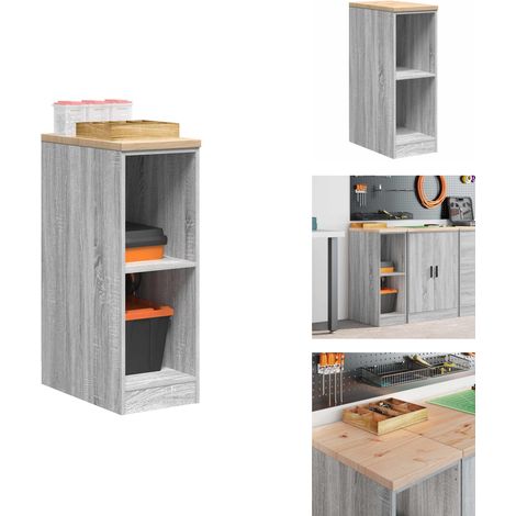 Armoire de rangement de garage sonoma gris 30x51x85 cm bois pin - Armoire De Rangement De Garage - Armoires De Rangement De Garage - Armoire - Armoire De Garage (1/5)