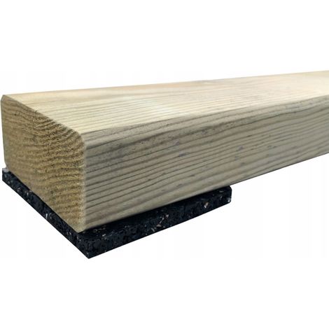 Almohadillas de goma para vigas de terraza 100x100x6 25 unidades