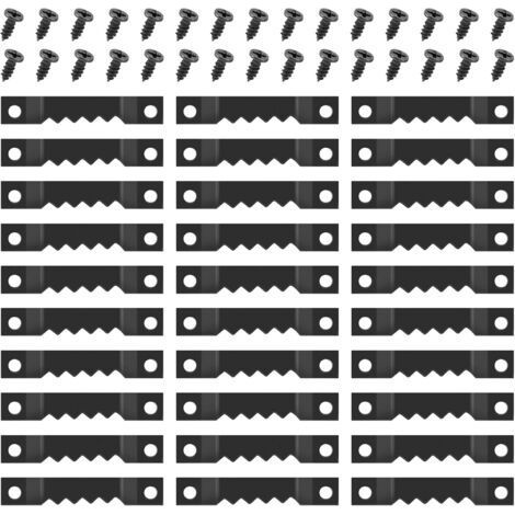 30 Pieces Picture Hangers Frame Hooks, Picture Frame Brackets, Wall Mounted Picture Frame Hangers, for Picture Frames, Posters, Paintings, Wall Clocks, Artworks, Home Decoration (1/5)