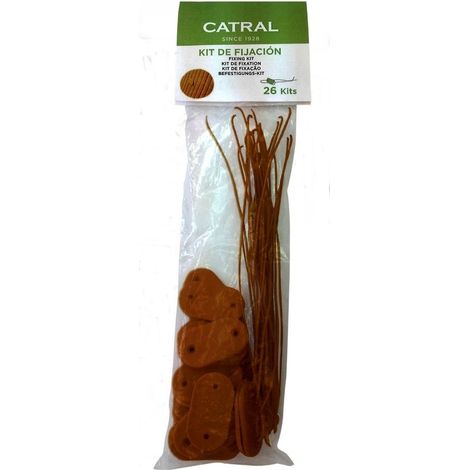Sistema fijacion 26 uds catral 1,9 x 3,3 cm marron (1/3)