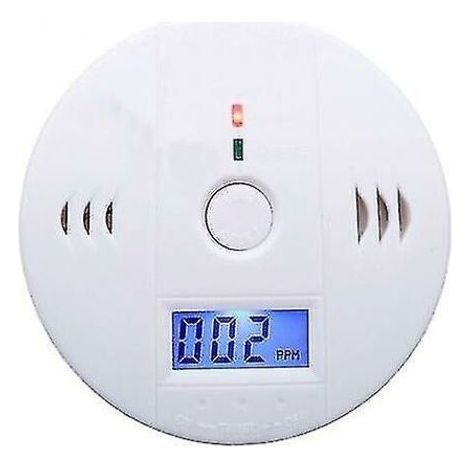 Largeight – Smoke and Carbon Monoxide Detector 85 dB – Mains Operated – Wall Mounted – White ABS Material – Size 10 x 10 x 4 cm