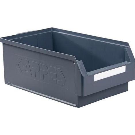 Sichtlagerkasten L500xB300xH200mm PE grau KAPPES (1/4)
