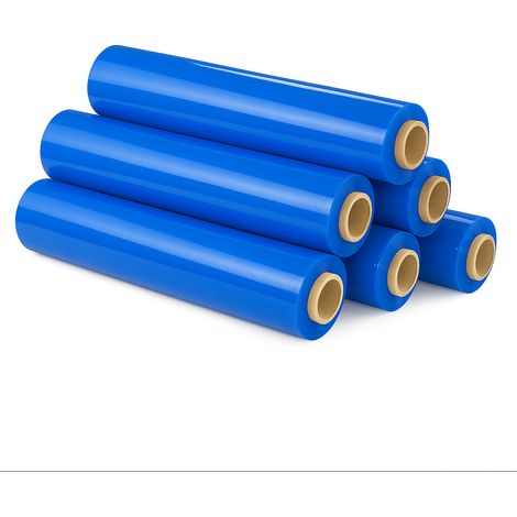 ORION91official® - Blue Elastic Wrap for Packing, 50 cm x 375 m, perfect for moving and protecting items from moisture and dust. This versatile cling film is ideal for industrial use, ensuring safe tr (1/5)