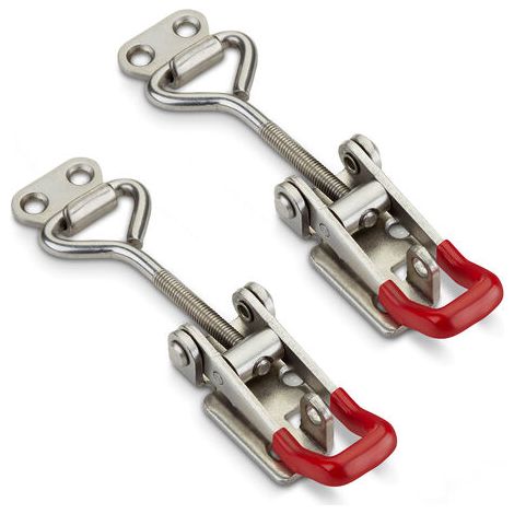 2er Set SOTECH Spannverschluss M6 (Haltekraft 220kg, abschließbar) Edelstahl SS304 verstellbarer Hebelverschluss (1/3)