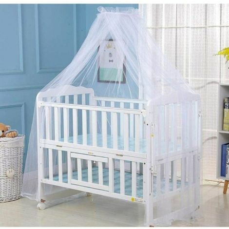 Moustiquaire bb en polyester auvent princesse pour lit bb dme confortable et respirant intrieur couleurs multiples
