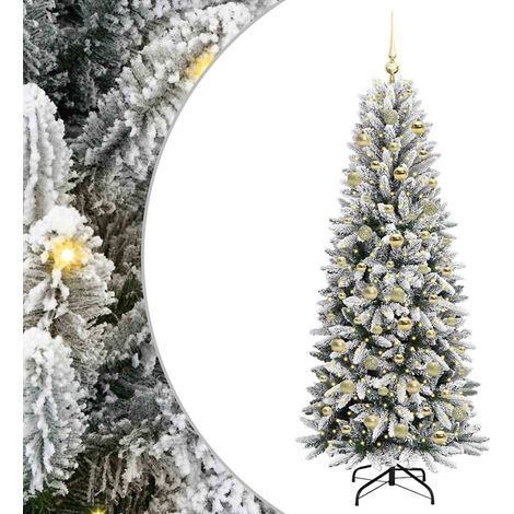 Künstlicher Weihnachtsbaum Weiß 180 cm vidaXL (1/5)