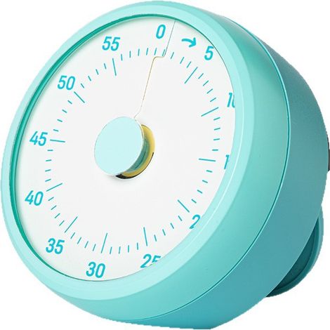 Minuteur visuel 60 min pour enfants, outil de gestion du temps, bleu ciel (1/3)