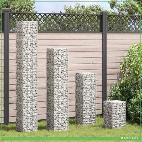 Lits surélevés en gabion - FAFEICY - 151252 - 30x30x50/100/150/200 cm - Fer - Fil 3,5 mm (1/5)