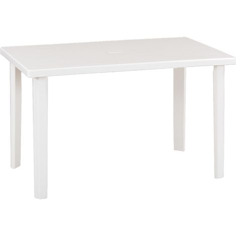 Tavolo in polipropilene bianco 120x70xh72