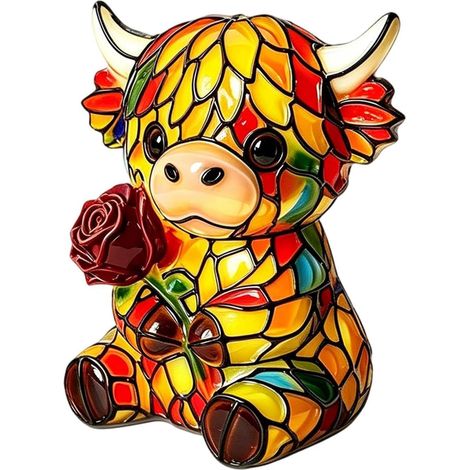 Veilleuse pour table Éclairage D'Ambiance LED Forme Vache (1/5)
