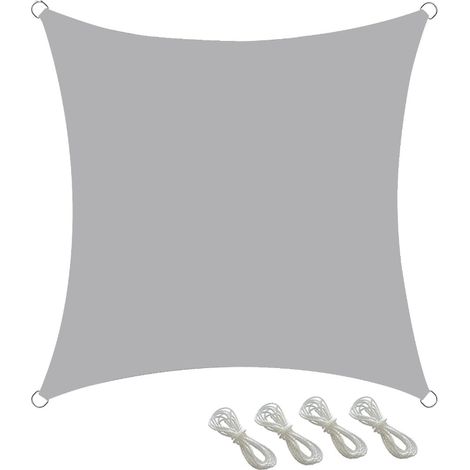 2x3 m voile d'ombrage gris rectangulaire extérieur auvent de jardin anti - UV (1/5)