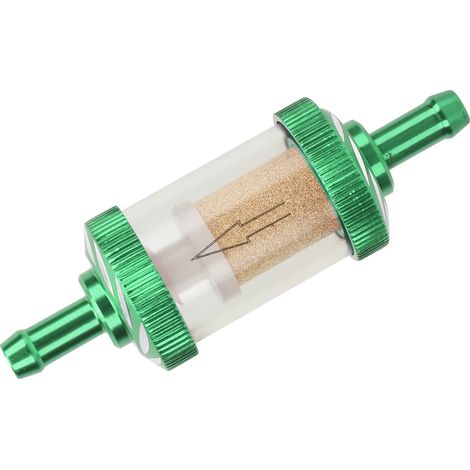 Filtre à essence moto ABS résistant à la chaleur 6mm pour motocyclette, vert, compatible carburant auto (1/5)