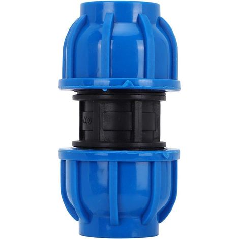 4Pcs PE Connecteur Droit En Plastique 32mm à 32mm Adaptateur De Tuyau D'eau Raccord Droit Raccord De Tuyau D'Eau Tube Raccords (1/4)