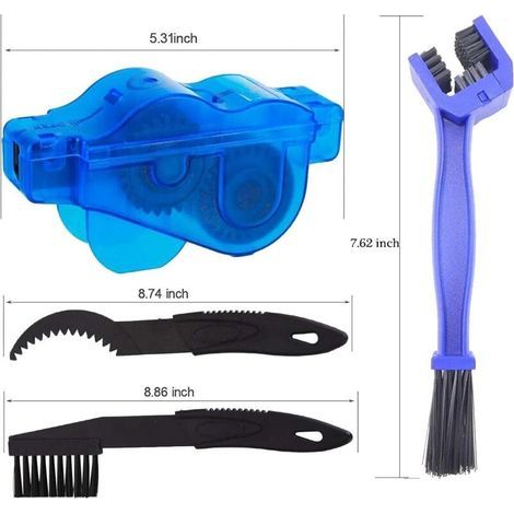 Aiperq – Nettoyeur de chaîne de vélo – Plastique ABS transparent – Compact et portable – Nettoyage à 360° avec brosses 3D et grattoir - 39entretien (1/3)