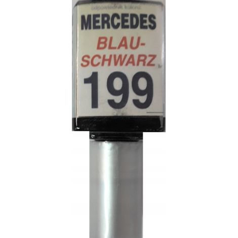 Reparación de arañazos en la pintura del Mercedes 199 azul oscuro con sistema de aire acondicionado 10 ML (1/5)