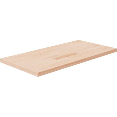 Comptoir de salle de bain Meuble de rangement de salle de bain - 100x50x2,5 cm Bois massif non traité BV522383 - BonneVie (1/4)