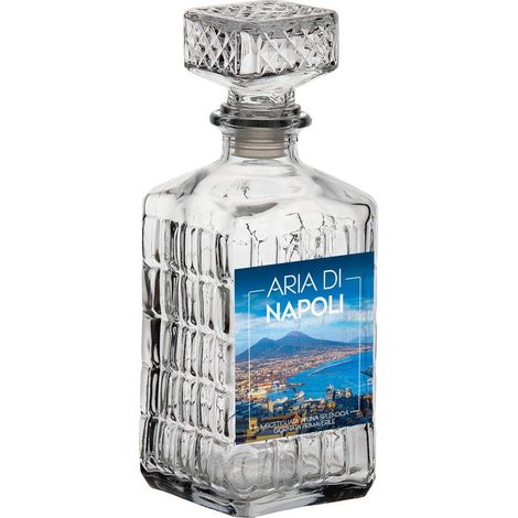 Trade Shop - Aria De Nápoles Aire De Contenido De La Botella Decorativa De La Ciudad Napolitana 23x9x9 -
