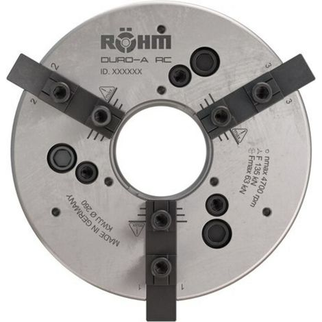 RÖHM Kraftspannfutter DURO-A RC 260/3 ZA220 M90X1,5 FD81 KH32 BH8 (1/5)