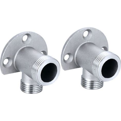 Kit d'installation pour connecter le tuyau pour robinet apparent. système de douche extérieur. mitigeur thermostatique. conversion encastré en surface (1/5)
