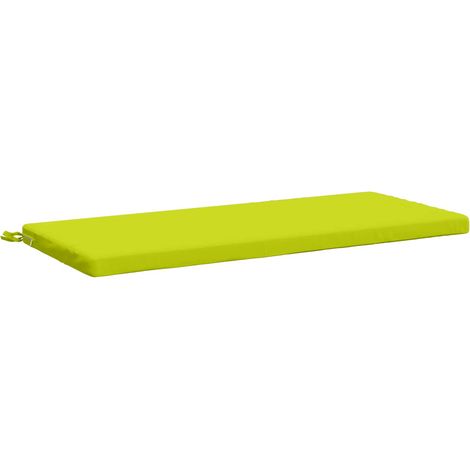 Coussin de banc SOEST 100 % polyester Vert vif. 120 x 50 x 5 cm vidaXL