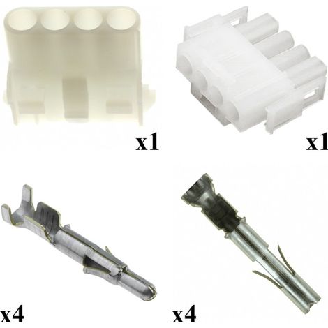 Kit Connettore Mate n lok Maschio Femmina 4 Vie