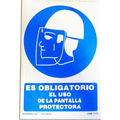 Cartello Obbligatorio Utilizzo dello Schermo 29,5x20 cm RD20608