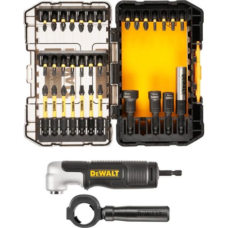 DeWALT - Juego de 33 piezas de puntas con adaptador en ángulo recto, McLaren DT70782