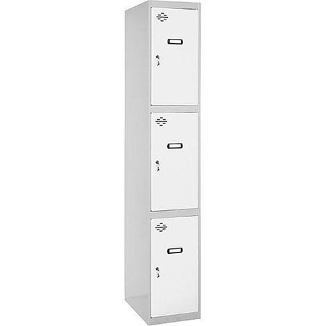 Simonrack Garderobenschrank Grau und Weiß 180x30x50 cm