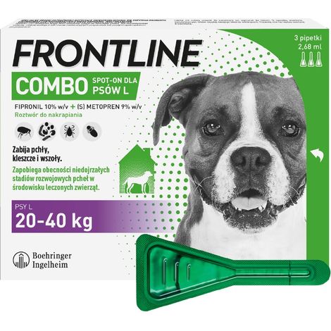 FRONTLINE COMBO SPOT-ON L - gouttes pour chiens contre les puces et les tiques 3 x 2,68 ml (1/3)