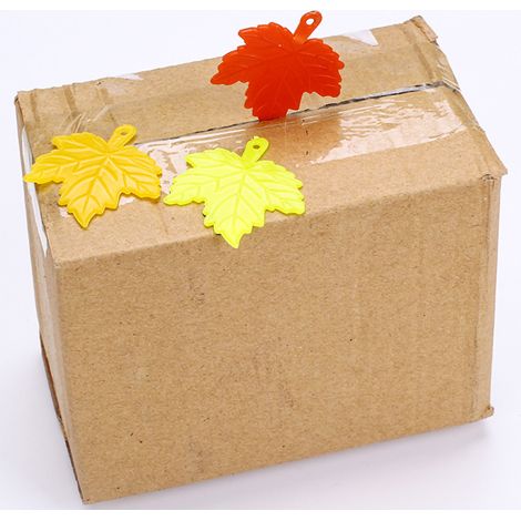 Ouvre-Boîtes Compact Universel en Plastique pour Enveloppes, Sacs Express, Boîtes Carton - Modèle Feuille d'Érable 4.5x5cm (1/5)
