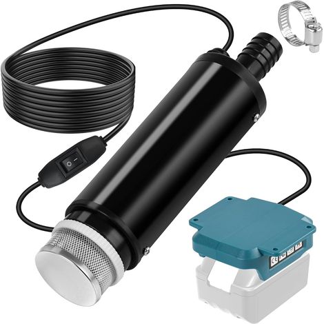 Pompe à Eau Portable pour Batterie 18V, Sans Fil Débit de 30 L/min Pompe a Eau Portable, Idéale pour Piscines, Arrosage du Jardin, Lavage de Voiture, Flaques d’Eau et Camping (Sans Batterie) (1/5)