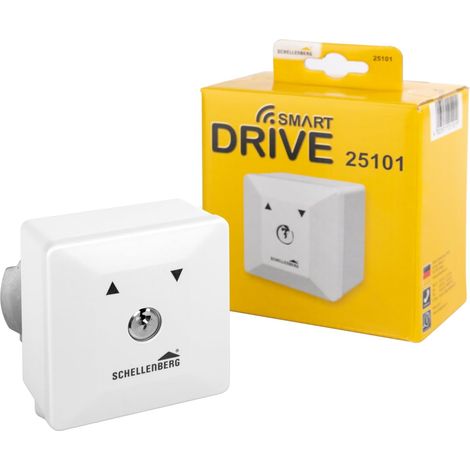 Interrupteur à clé pour motorisation porte de garage, avec 3 clés incluses, Blanc (1/5)