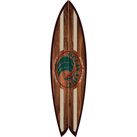 Planche de surf décorative ocean vibe (1/4)